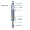 192996 Stabilus Molla a gas Lift-O-Mat 6x15 pneumatico